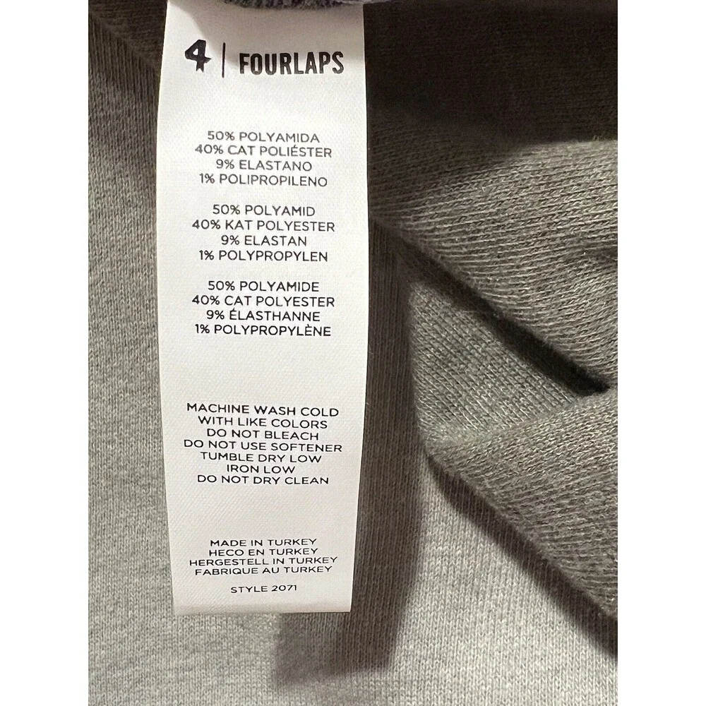 4Laps FourLaps Shorts Women’s Aero Seamless Short 5" Grey Heather M/L  NWT - Picture 6 of 6